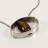 Silver pendant, 813 silver & Tiger`s eye