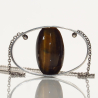 Silver pendant, 813 silver & Tiger`s eye