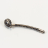 Antique Russian silver cigarette holder "KAVKAZ", 84 niello silver