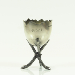 Antique silver egg cup, 813 silver