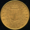 Italy 20 lire 1863, Vittorio Emanuele II, AU 900