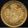 Rootsi 10 krooni 1901, Oscar II, AU 900